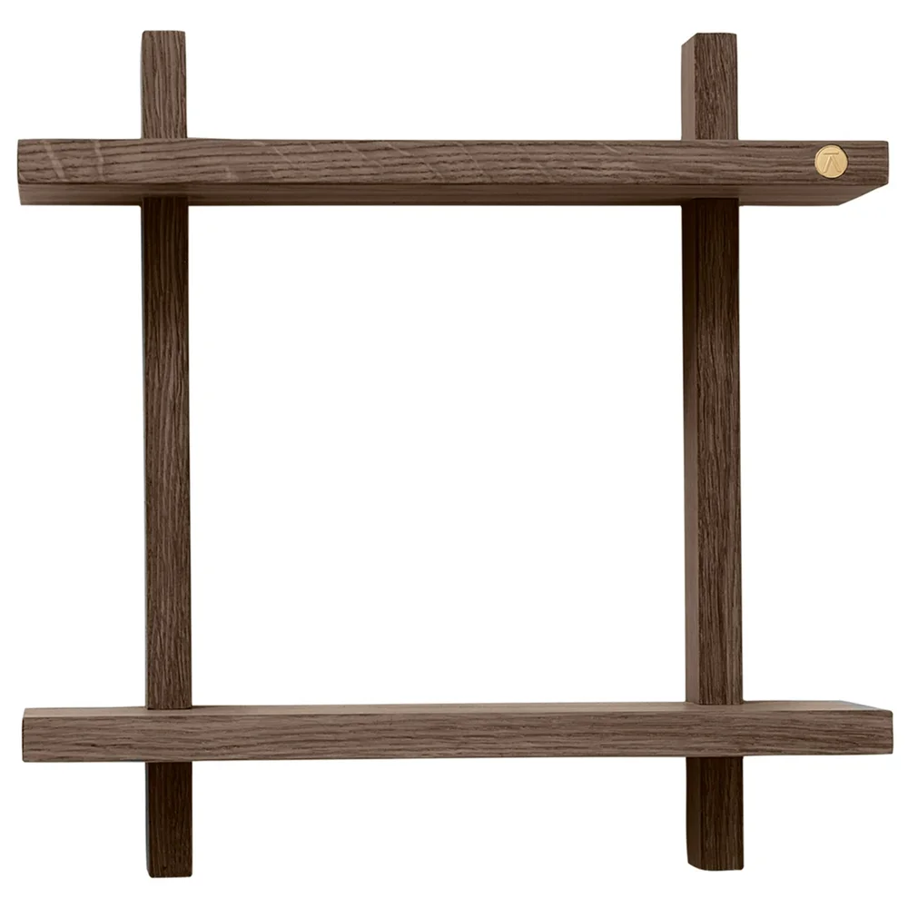 Treat Vegghylle Dobbel 34×34 cm, Røkt Eik v:3354993 Treat Vegghylle Dobbel 34×34 cm, Røkt Eik v:3354993