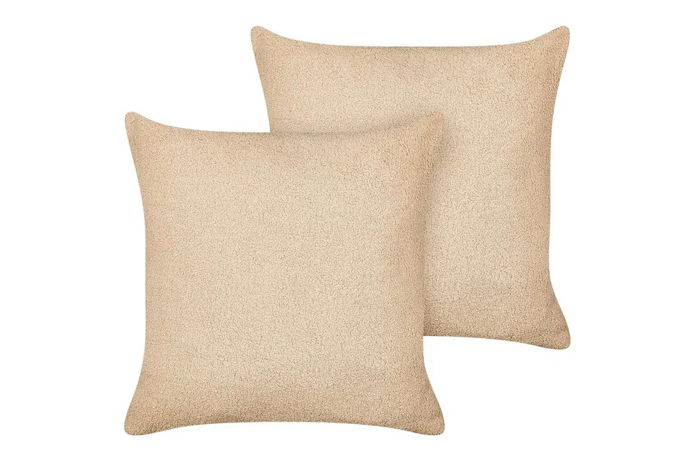 Pynteputer Leuzea sett med 2 Sandbeige, 45x45 cm v:3515358