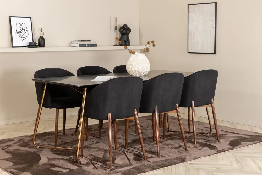 Pipi Spisegruppe 190 cm inkl. 6 Kullersbro Stoler v:2049853