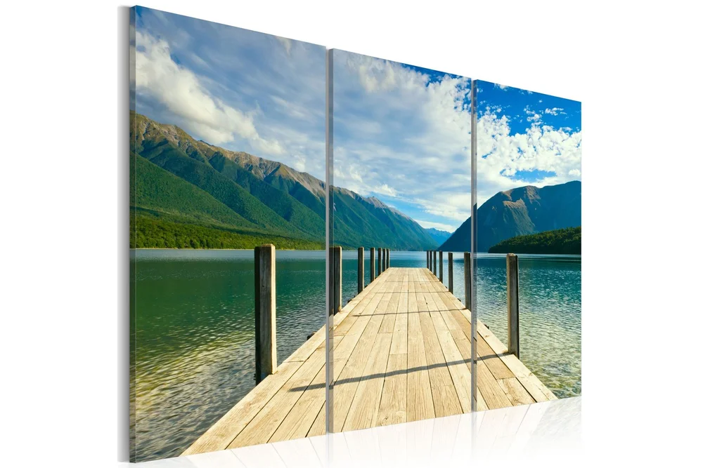 Bilde A Pier On The Lake 120×80 v:3974329
