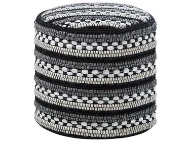 Puff GUNTUR Ull Svart/hvit v:3158270 Puff GUNTUR Ull Svart/hvit v:3158270