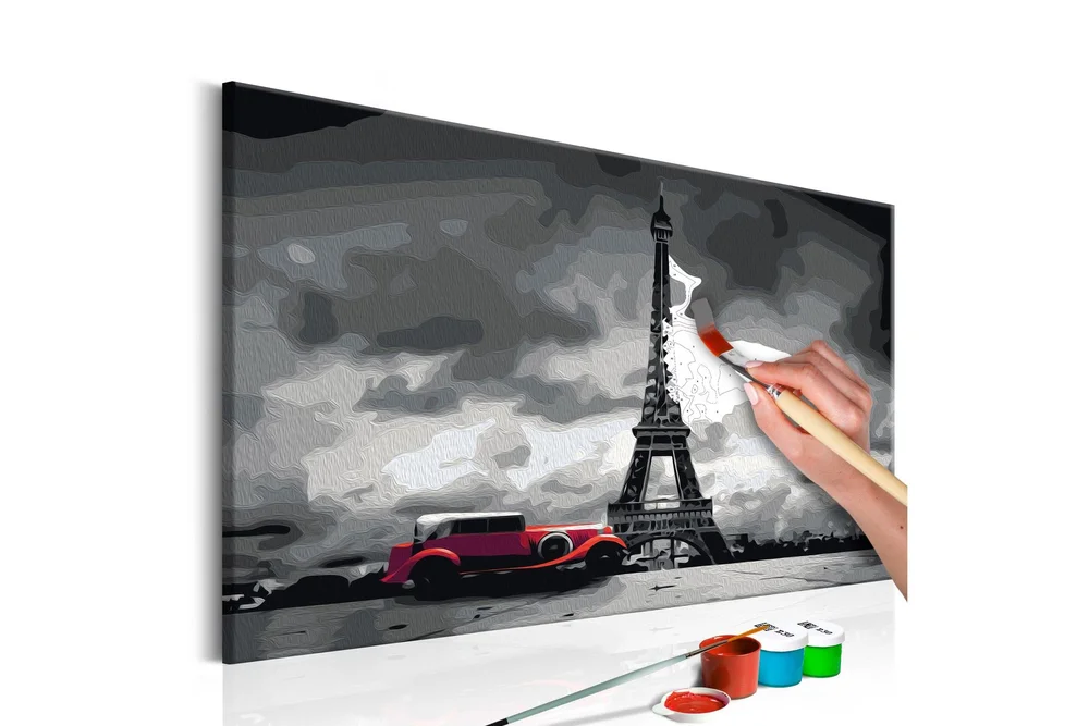 Gjør-det-selv-maleri Paris Red Limousine 60×40 cm v:8477702 Gjør-det-selv-maleri Paris Red Limousine 60×40 cm v:8477702