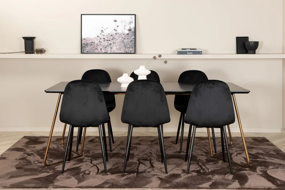 Pipi Spisegruppe 190 cm inkl. 6 Pontus Stoler v:5932639