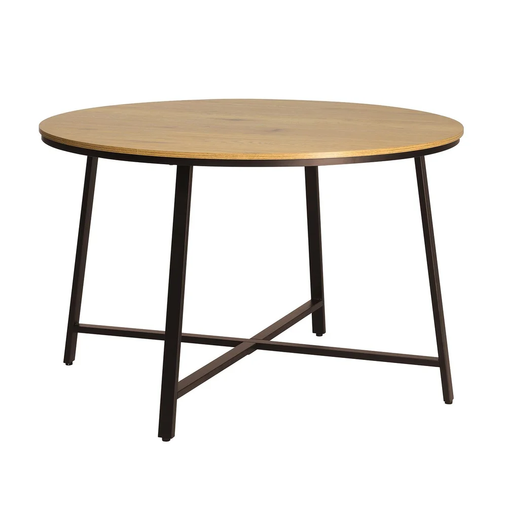 Spisebord HOME4YOU Sancia D120x76 cm Eik/Brun v:2895205