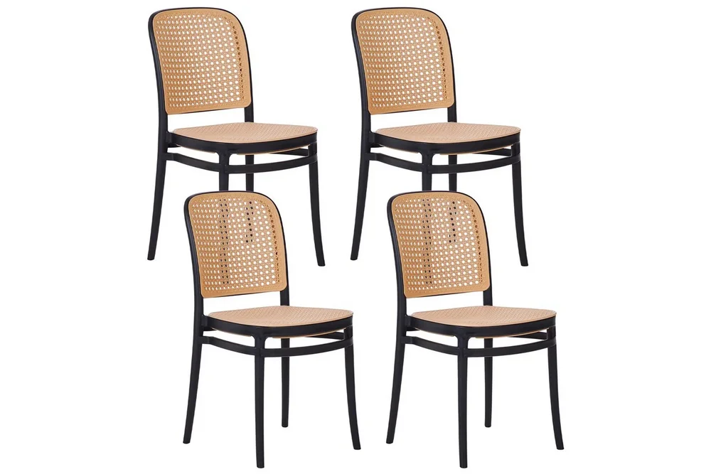 Matstol Beliani Plose set om 4 Beige v:2268287