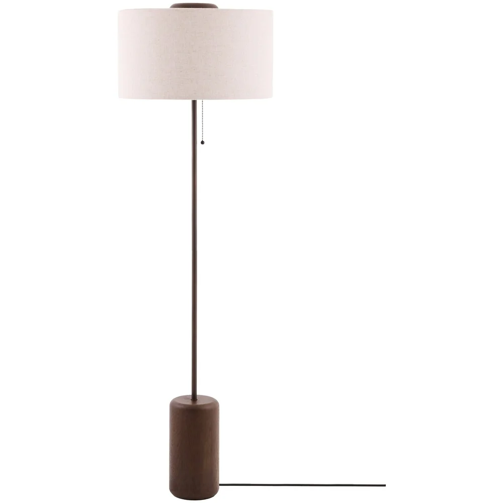 Bosco Gulvlampe, Mørkbeiset Eik / Beige v:841619 Bosco Gulvlampe, Mørkbeiset Eik / Beige v:841619