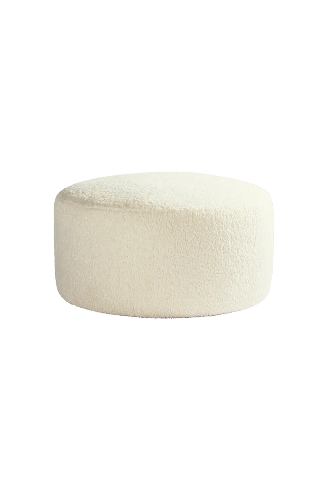 SHANGHAI TEDDY sittepuff diameter 90 cm - Hvit m v:8030179