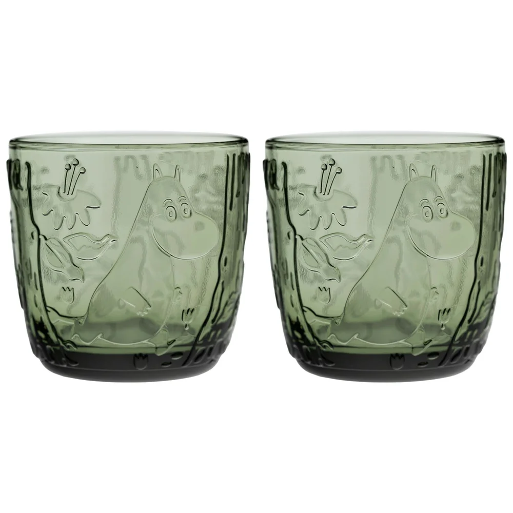 Mummi Drikkeglass 2-pk 28 cl, Pine Green v:2820497 Mummi Drikkeglass 2-pk 28 cl, Pine Green v:2820497