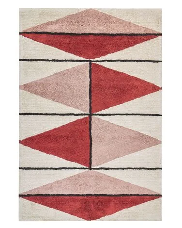 Teppe PURNIA Flerfarget 140 x 200 cm Bomull v:2906666