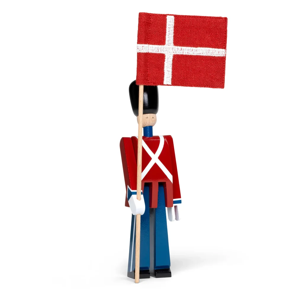 Kay Bojesen fanebærer med stoff flagg mini v:2244133