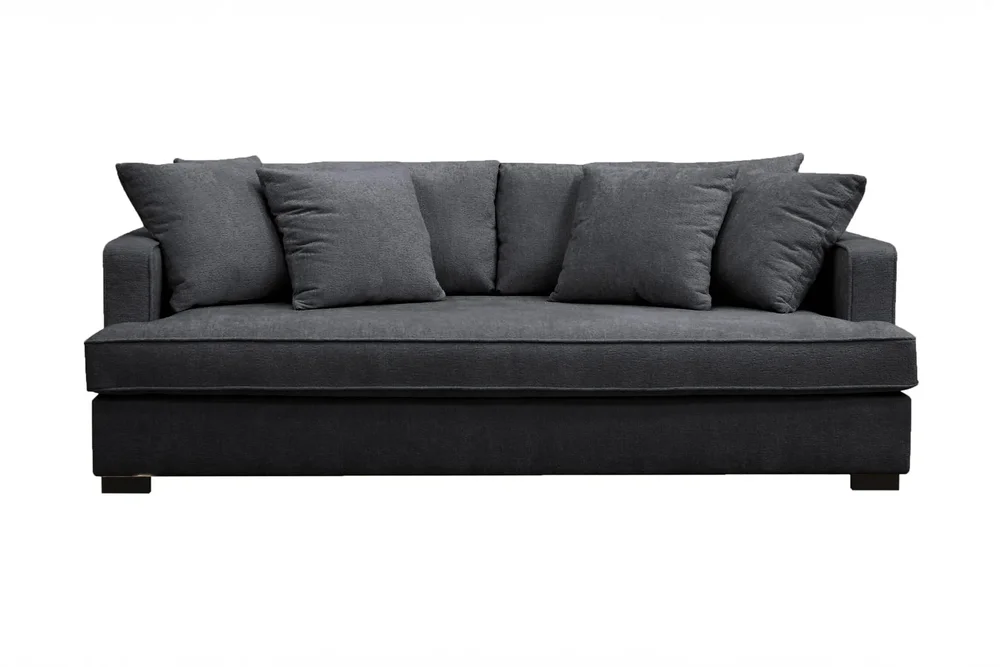 Rossita 3-seters Dyp Sofa med Hel Pute i Chenille v:6428006