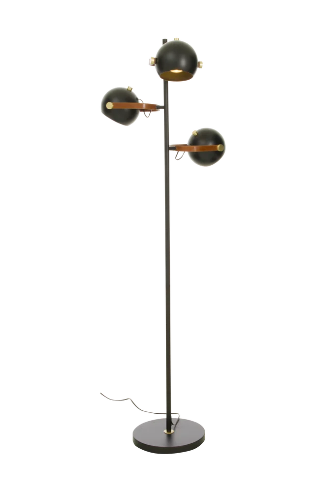Gulvlampe Bow, 3-armet – Svart – Belysning | m v:172014 Gulvlampe Bow, 3-armet – Svart – Belysning | m v:172014