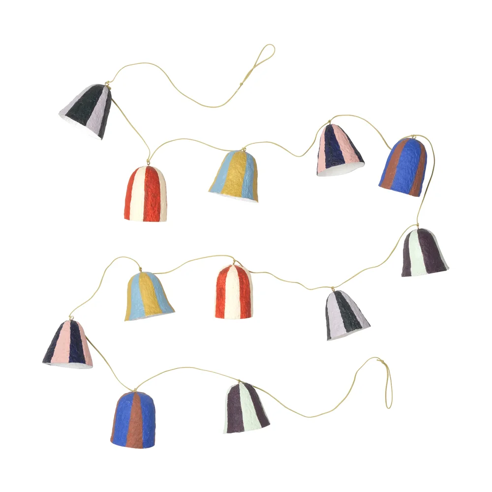 Stripe Pulp girlander klokke 180 cm v:1650813 Stripe Pulp girlander klokke 180 cm v:1650813