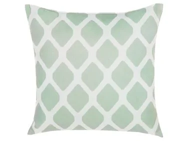Pyntepute KALAMOS Geometrisk mønster 40 x 40 cm Mintgrønn v:7207329