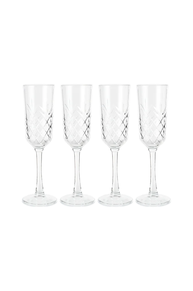 Champagneglass Line 4-pakning – Transparent – Kjøkken & husholdning | m v:811913 Champagneglass Line 4-pakning – Transparent – Kjøkken & husholdning | m v:811913