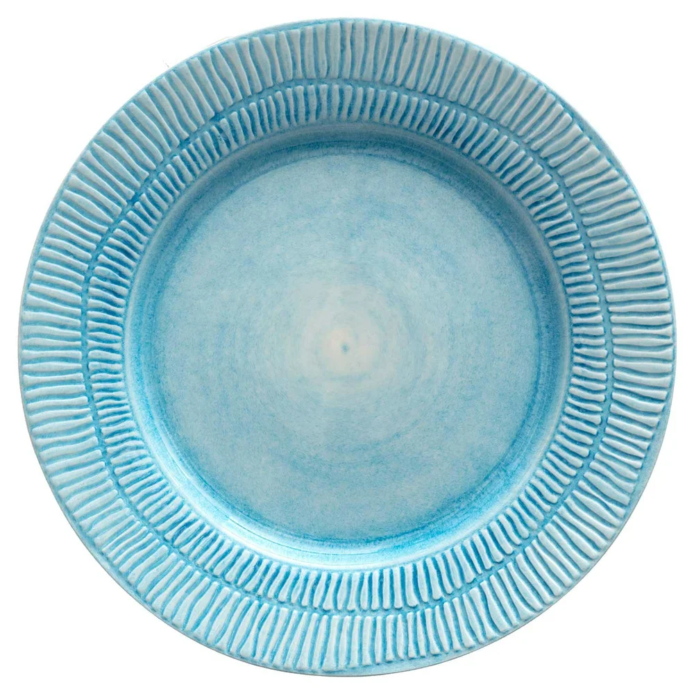 Stripes Tallerken 28 cm, Turkis v:3570191 Stripes Tallerken 28 cm, Turkis v:3570191
