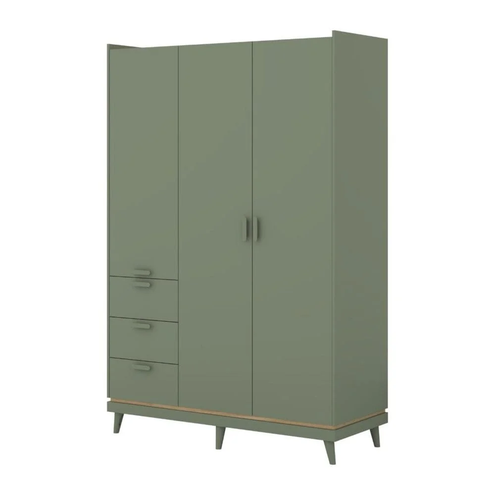 Garderobe Scandi 3 dører med 3 skuffer v:5853821