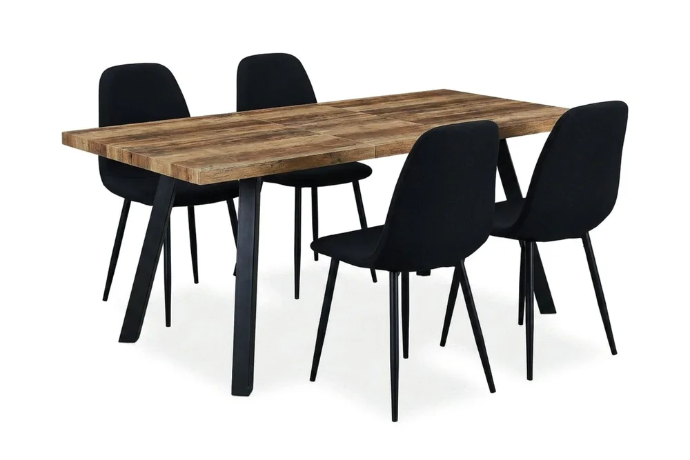 Marcelen spisebord med 4 Nibe-stoler v:8438703