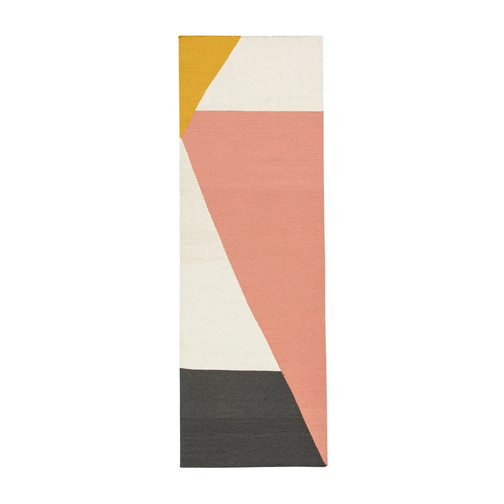 Stripes blocks kelimteppe rosa v:9029922