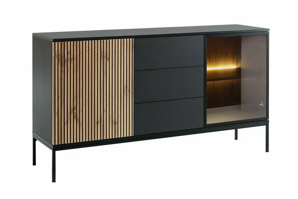 Klinkerville Lavt Vitrineskap Display med belysning 39 cm dybde v:6428432