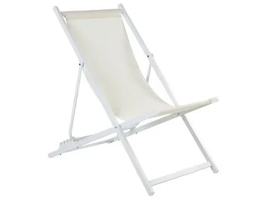 Sammenleggbar solstol LOCRI II Metall Lys beige v:9745561