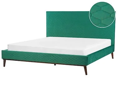 Seng Fløyel BAYONNE 180 x 200 cm Grønn v:5822317
