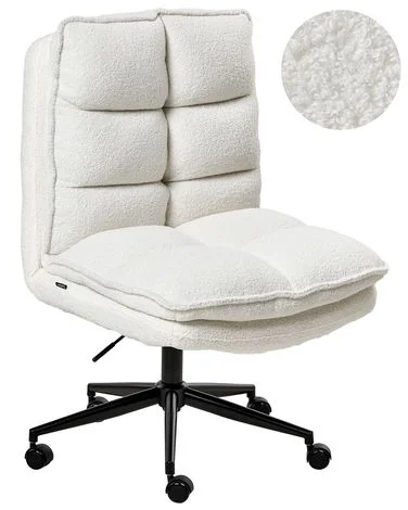 Kontorstol ADDISON Bouclé Hvit v:5856330 Kontorstol ADDISON Bouclé Hvit v:5856330