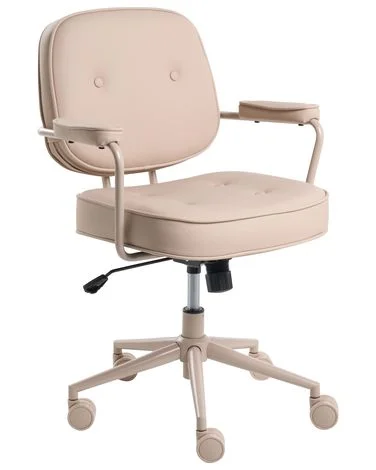 Kontorstol PARAMUS Kunstskinn Beige v:8970702