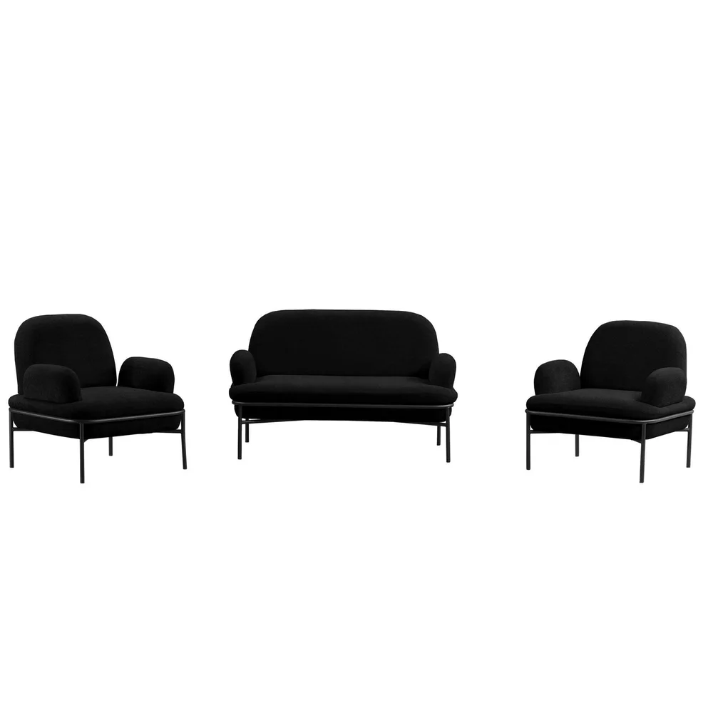 Zyricus sofagruppe 2-seters sofa + 2 lenestoler Teddy v:6794775