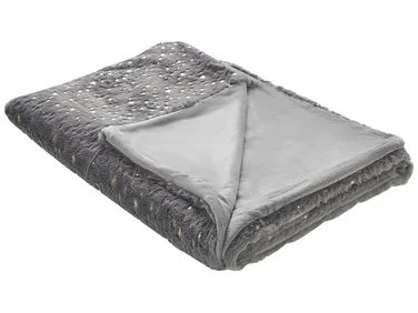 Pledd ALAZEYA 130 x 180 cm Grå v:5774028 Pledd ALAZEYA 130 x 180 cm Grå v:5774028