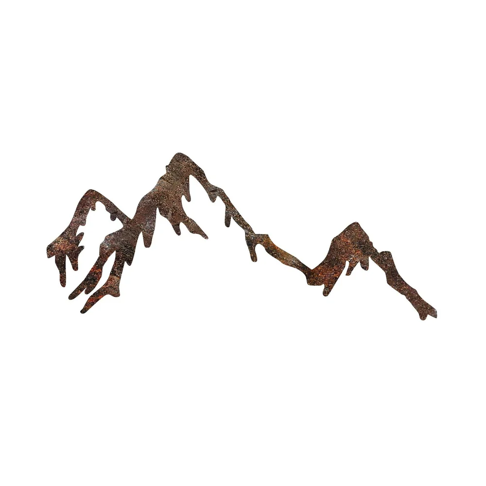 Dekorativt metallveggtilbehør Wallxpert Rusty Mountain (45 x 70 cm) v:4563411 Dekorativt metallveggtilbehør Wallxpert Rusty Mountain (45 x 70 cm) v:4563411