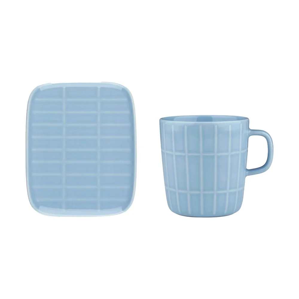 Tiiliskivi krus 40 cl + tallerken 12×15 cm v:5175636