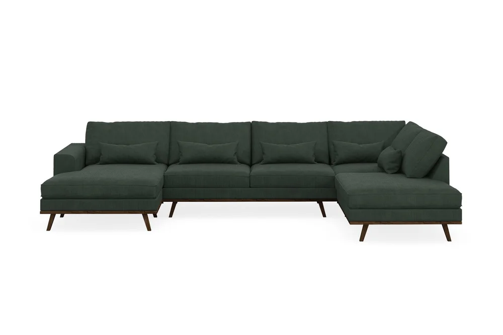 Copenhagen 5-seters Høyrevendt U-formet Sofa med Divan og Sjeselong i Manchester v:7466349 Copenhagen 5-seters Høyrevendt U-formet Sofa med Divan og Sjeselong i Manchester v:7466349
