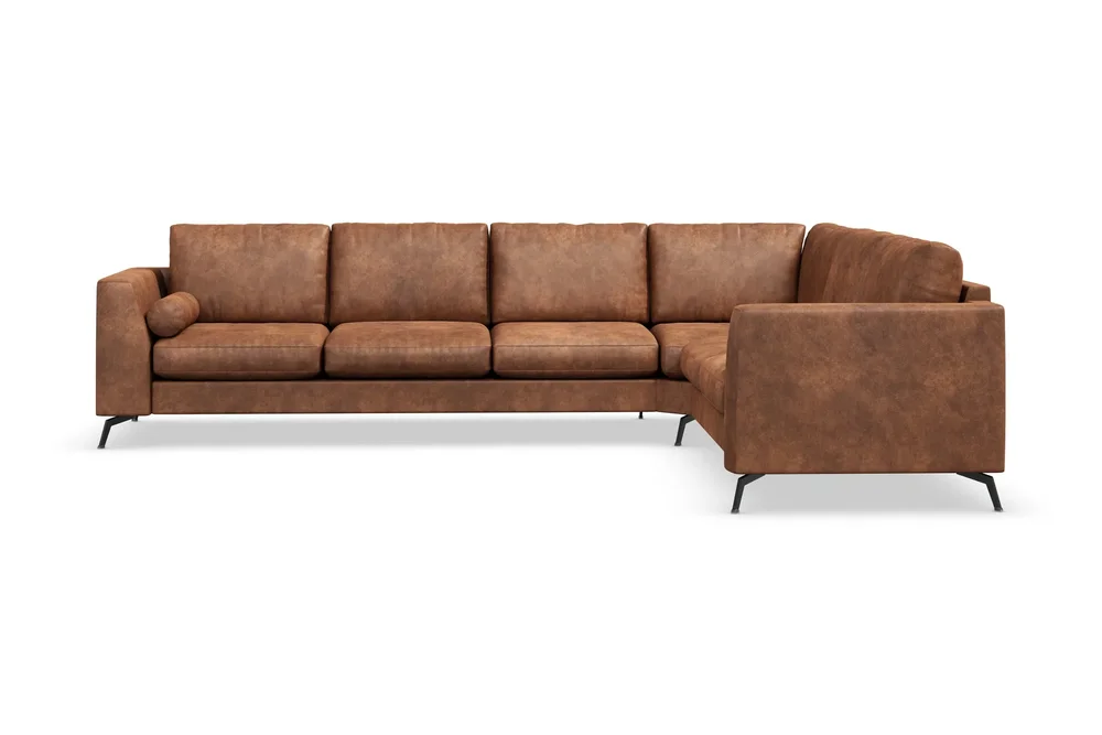 Ocean Lyx 5-seters Vendbar L-formet Hjørnesofa i Kunstlær v:2074423 Ocean Lyx 5-seters Vendbar L-formet Hjørnesofa i Kunstlær v:2074423
