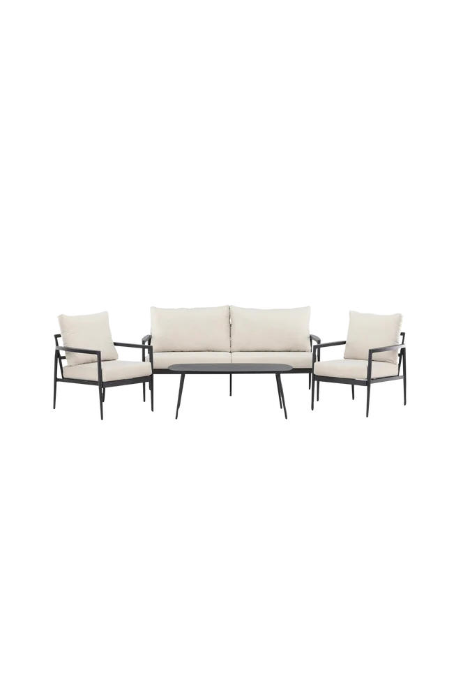 Taromina Loungesett – Svart – Utemøbler & hage | m v:9714735 Taromina Loungesett – Svart – Utemøbler & hage | m v:9714735