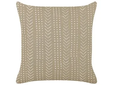 Pyntepute SENECIO 45 x 45 cm Bomull Beige Geometrisk mønster v:621472