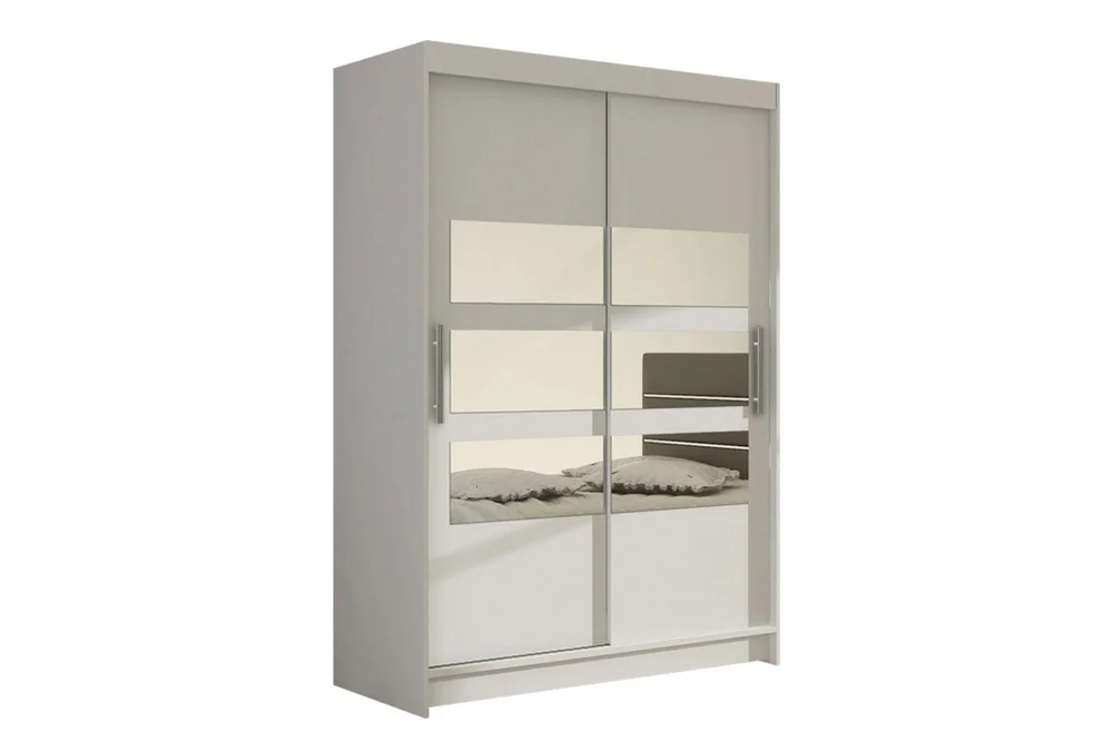 Estella Garderobe Skyvedører Delt Speil v:7758536