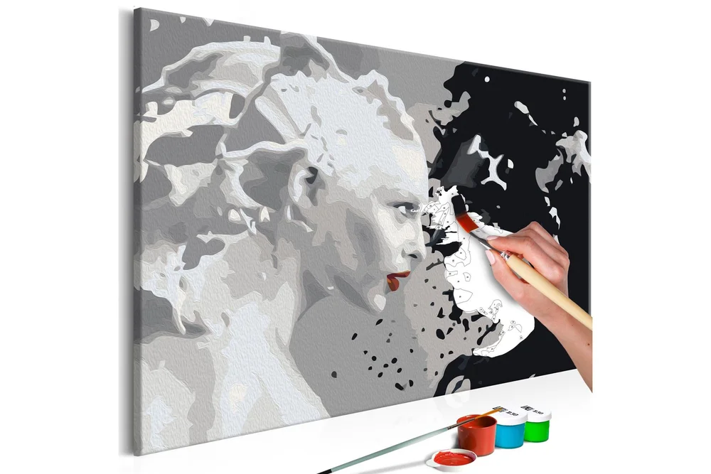 Gjør-det-selv-maleri Svart / Hvit 60×40 cm v:1842707 Gjør-det-selv-maleri Svart / Hvit 60×40 cm v:1842707