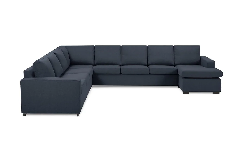 Crazy 7-seters Høyrevendt U-formet XX-Large Hjørnesofa med Divan i Stoff v:3254033 Crazy 7-seters Høyrevendt U-formet XX-Large Hjørnesofa med Divan i Stoff v:3254033