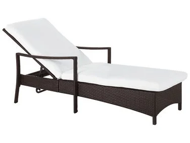 Solseng med pute VASTO PE-rotting Brun v:3423297