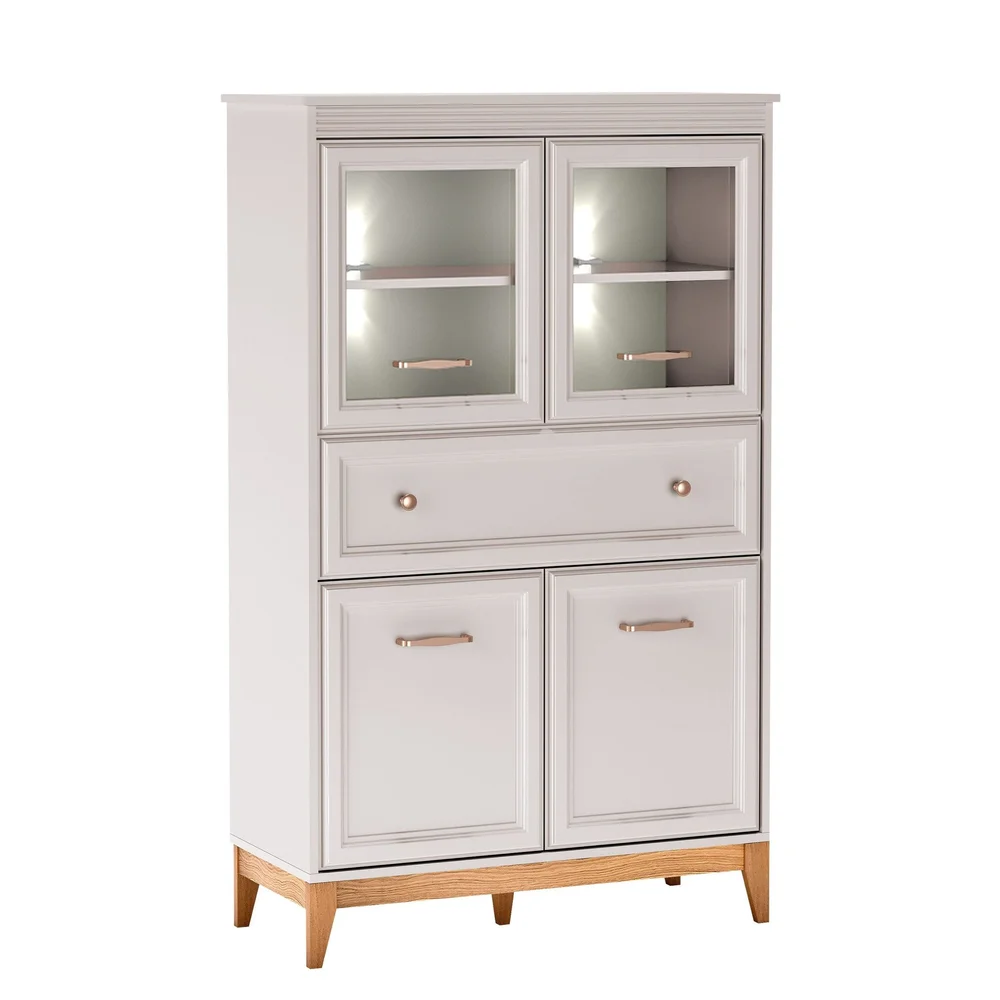 Zeylor Vitrineskap 151 cm med Belysning v:4007262 Zeylor Vitrineskap 151 cm med Belysning v:4007262