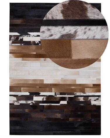 Teppe DALYAN Brun 160 x 230 cm Ekte skinn v:8244113