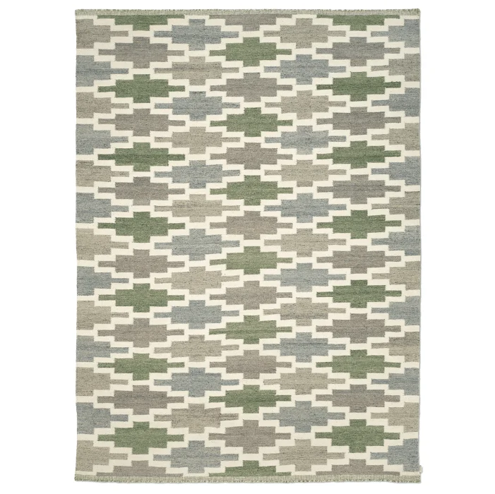 Korsnäs Ullteppe 170×230 cm, Blå / Grønn v:5674371 Korsnäs Ullteppe 170×230 cm, Blå / Grønn v:5674371