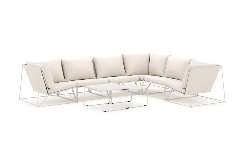 Usteryd utendørs L-sofa 6-seters vendbar v:1121468
