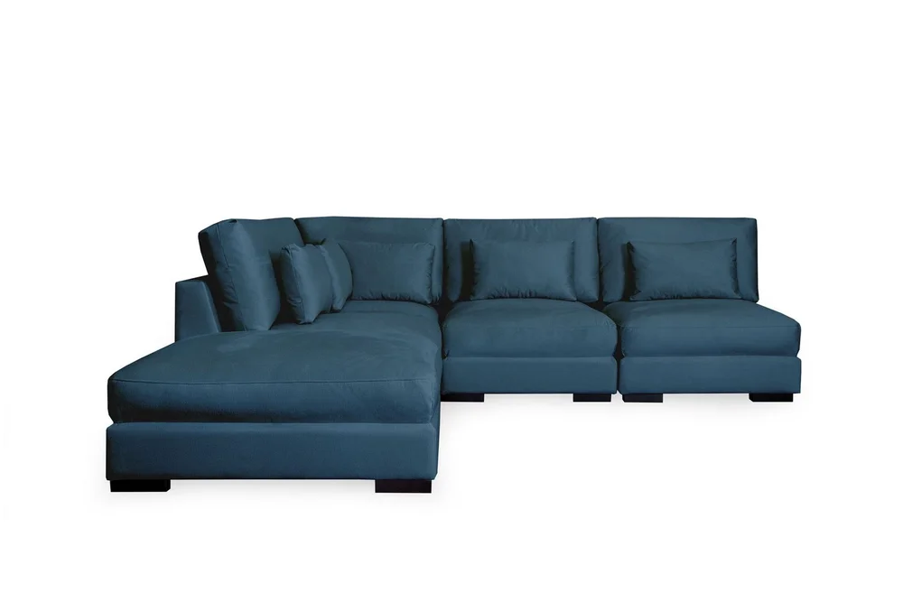 Dubai sjeselongsofa høyre fløyel ekstra dyp v:1685967