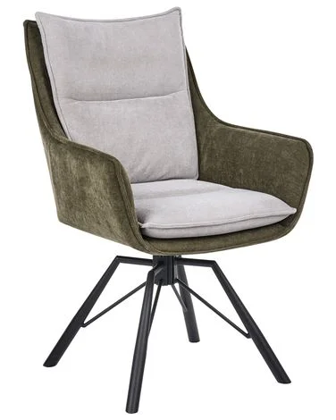 Spisestol ANNEBERG Chenille Lysegrå/mørkegrønn v:9559381 Spisestol ANNEBERG Chenille Lysegrå/mørkegrønn v:9559381