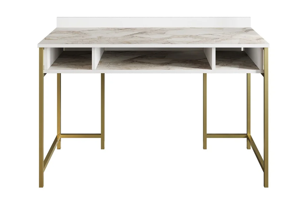 Fagersanna Skrivebord 120 cm med Oppbevaring 3 Hyller v:4872292