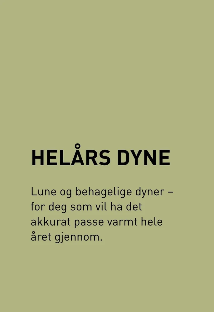 Helårs dundyne hvit – 140×220 cm v:7724857