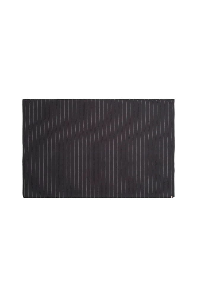 Hodegjerdetrekk Elly Thin Stripe i resirkulert halvlinne - Grå - Tekstiler | m v:8227048