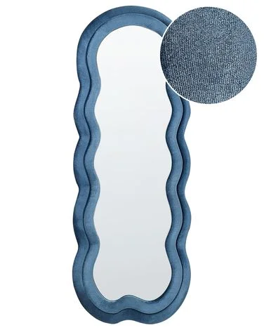 Veggspeil LACS 57 cm 160 cm Fløyel Blå v:167831